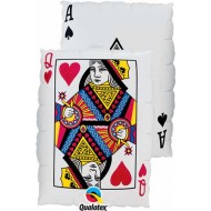 Queen of Hearts Doublesided Supershape Balloon